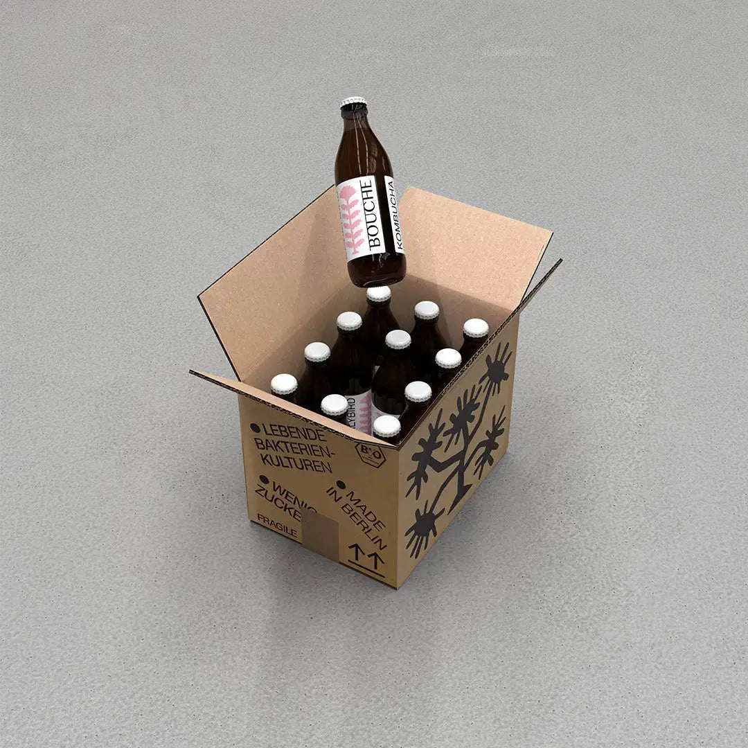 EARLYBIRD • 12 × 0,33 • BIO KOMBUCHA - BOUCHE • KOMBUCHA