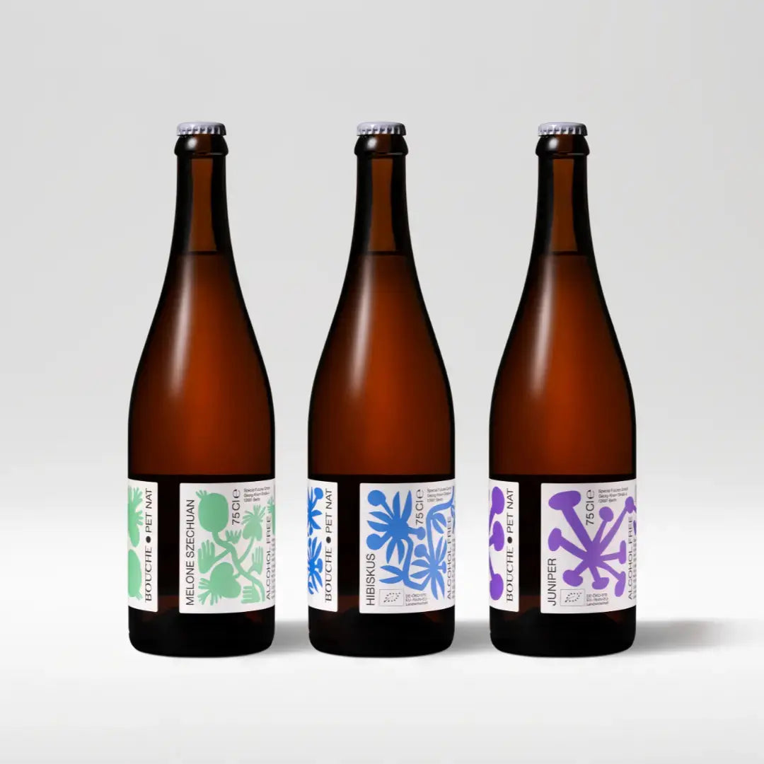 BOUCHE PET NAT Spring Bundle mit drei Flaschen 0,75l alkoholfrei